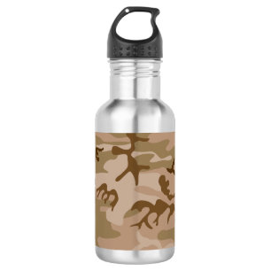 Desert Camouflage Pattern, Military Pattern, Army 532 Ml Water Bottle