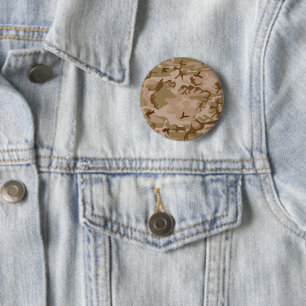 Desert Camouflage Pattern, Military Pattern, Army 6 Cm Round Badge