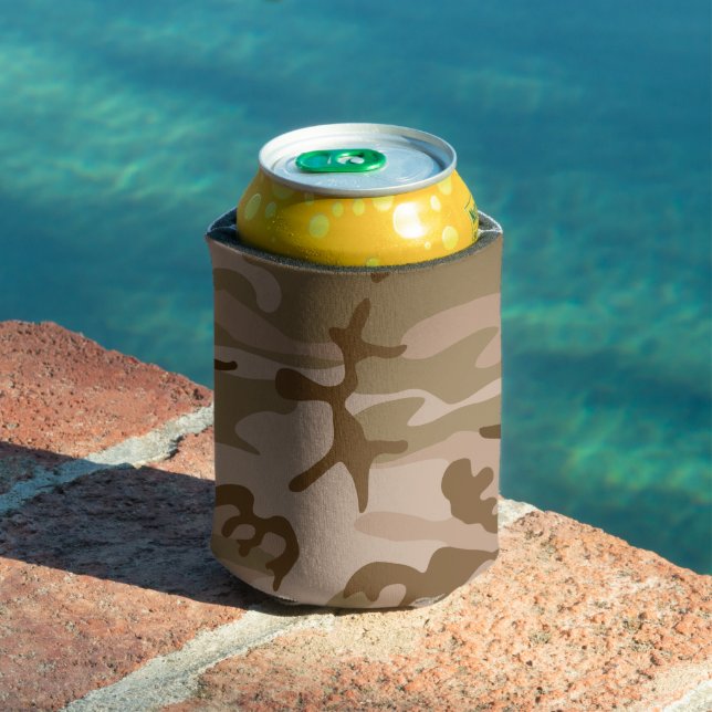 Desert Camouflage Pattern, Military Pattern, Army Can Cooler (In Situ Pool)