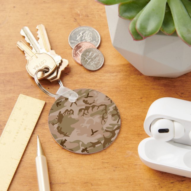 Desert Camouflage Pattern, Military Pattern, Army Key Ring (Desk)