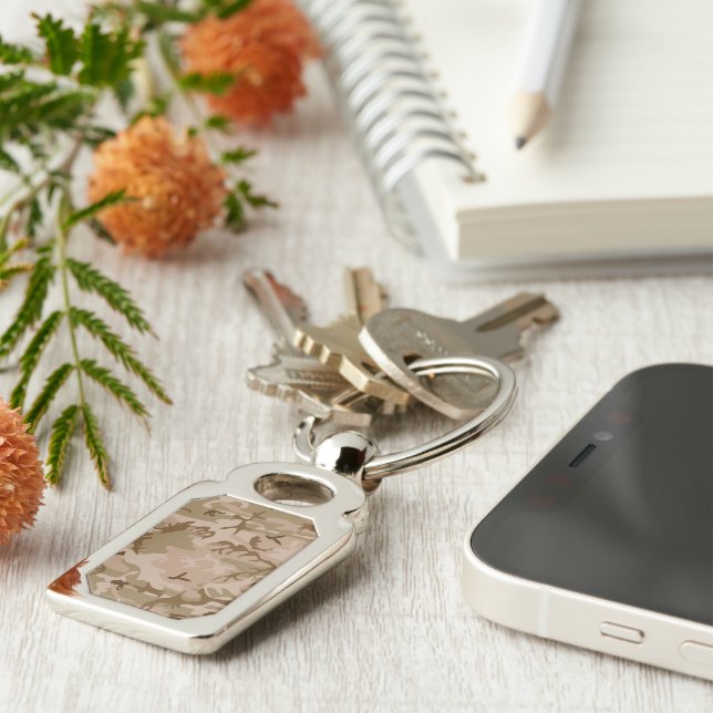 Desert Camouflage Pattern, Military Pattern, Army Key Ring (Side)