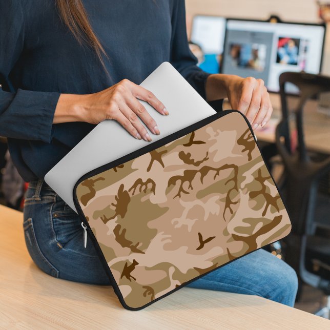 Desert Camouflage Pattern, Military Pattern, Army Laptop Sleeve (Creator Uploaded)