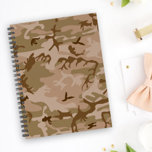 Desert Camouflage Pattern, Military Pattern, Army Notebook