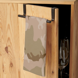 Desert Camouflage Pattern, Military Pattern, Army Tea Towel