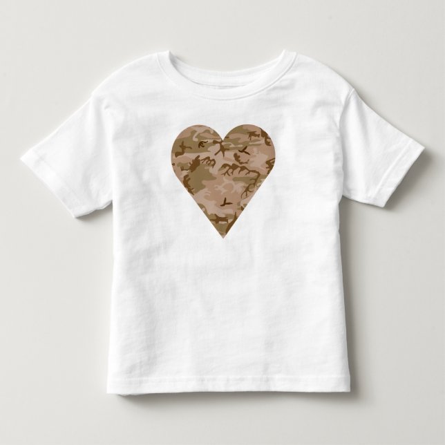 Desert Camouflage Pattern, Military Pattern, Army Toddler T-Shirt (Front)