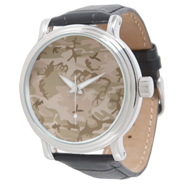 Desert Camouflage Pattern, Military Pattern, Army Watch (Angled)
