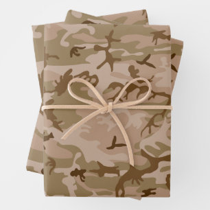 Desert Camouflage Pattern, Military Pattern, Army Wrapping Paper Sheet