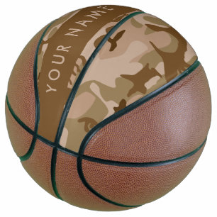 Desert Camouflage Pattern, Your name, Personalise Basketball
