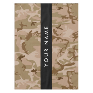 Desert Camouflage Pattern, Your name, Personalise Tablecloth