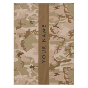 Desert Camouflage Pattern, Your name, Personalise Tablecloth