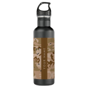Desert Camouflage Pebbles, Your name, Personalise 710 Ml Water Bottle
