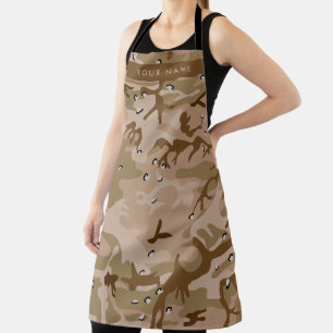 Desert Camouflage Pebbles, Your name, Personalise Apron