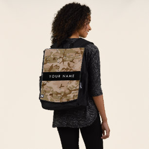 Desert Camouflage Pebbles, Your name, Personalise Backpack