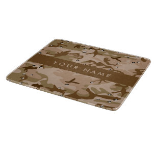Desert Camouflage Pebbles, Your name, Personalise Cutting Board