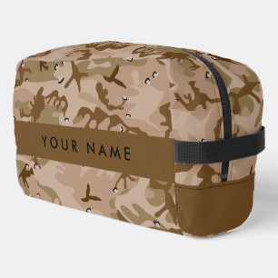 Desert Camouflage Pebbles, Your name, Personalise Dopp Kit