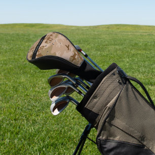 Desert Camouflage Pebbles, Your name, Personalise Golf Head Cover