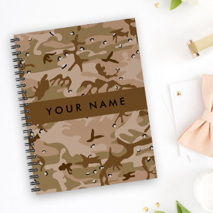 Desert Camouflage Pebbles, Your name, Personalise Planner