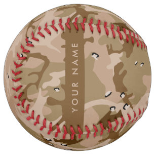 Desert Camouflage Pebbles, Your name, Personalise Softball