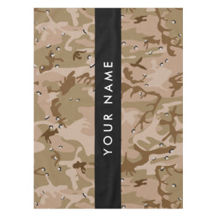 Desert Camouflage Pebbles, Your name, Personalise Tablecloth