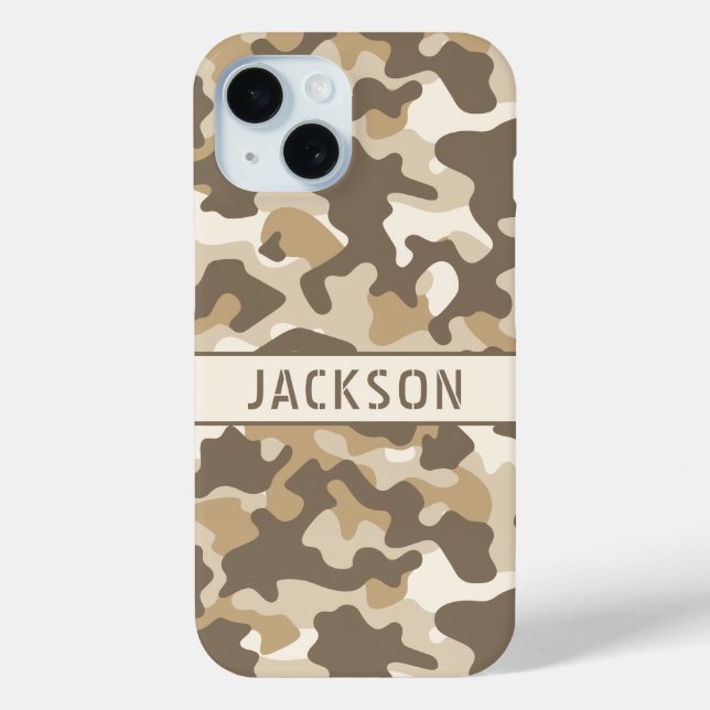Desert Camouflage Personalised Case-Mate iPhone Case (Back)