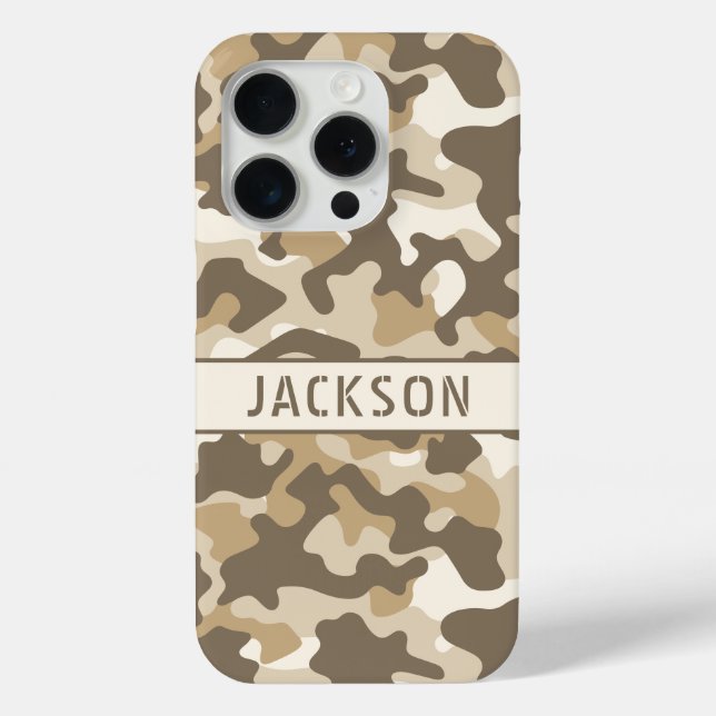 Desert Camouflage Personalised Case-Mate iPhone Case (Back)
