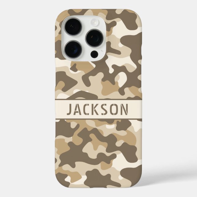 Desert Camouflage Personalised Case-Mate iPhone Case (Back)
