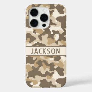 Desert Camouflage Personalized iPhone 16 Pro Case