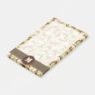 Desert camouflage post-it notes