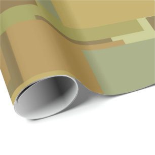 Desert Camouflage Rectangles Wrapping Paper