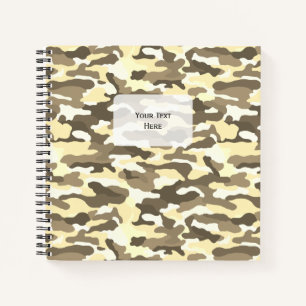 Desert Camouflage Square Notebook