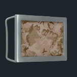 Desert Camouflage With Pebbles, Military, Army Belt Buckle<br><div class="desc">gant,  stylish and sophisticated desert camouflage pattern in brown and green colour. This pattern is also known as chocolate-chip camouflage and cookie dough camouflage. Modern and trendy gift,  perfect for the military lover in your life.</div>