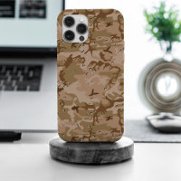 Desert Camouflage With Pebbles, Military, Army