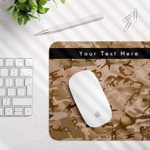Desert Camouflage With Pebbles, Military, Army Mouse Pad