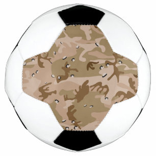 Desert Camouflage With Pebbles, Military, Army Soccer Ball