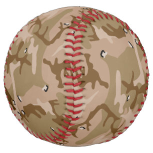 Desert Camouflage With Pebbles, Military, Army Softball
