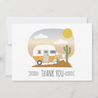 Desert Camper Clothesline Orange Baby Shower