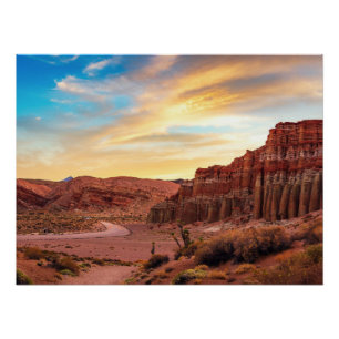 Desert Canyon Glossy Poster Southwest Decor