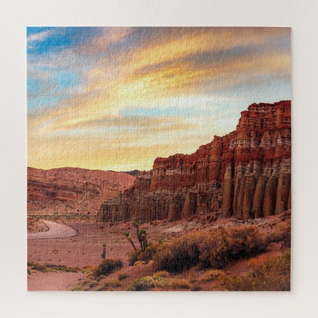Desert Canyon Puzzle | Southwest Sunset Art (Vertical)