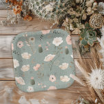 Desert Chic  Paper Plate<br><div class="desc">Desert Chic Baby Shower Paper Plates - Let us take the prickles out of your baby shower planning with this “sand-tastic” desert chic paper plate design. Bring on the desert boho vibes. Featuring dry florals and cacti accentuated with very tasteful soft green and pink tones. So hold on to your...</div>