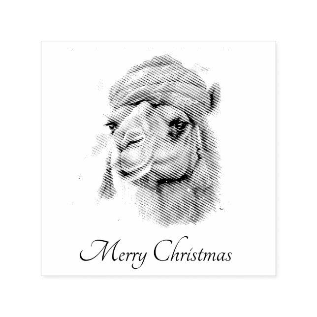 Desert Christmas Joy, custom Self-inking Stamp (Design)