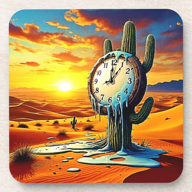 Desert Clock Dreamscape Coaster (Front)