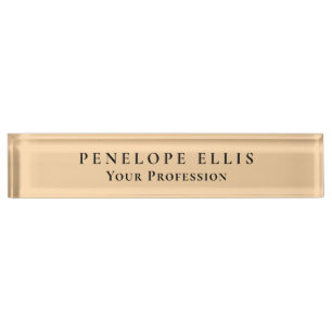 Desert Color Unique Original Classic Professional Nameplate