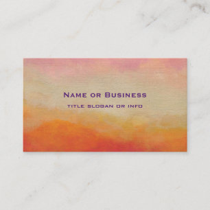 Desert Colours Abstract Landscape Painting Business Card