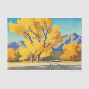 Desert Cottonwoods, Arizona by Maynard Dixon Tissue Paper