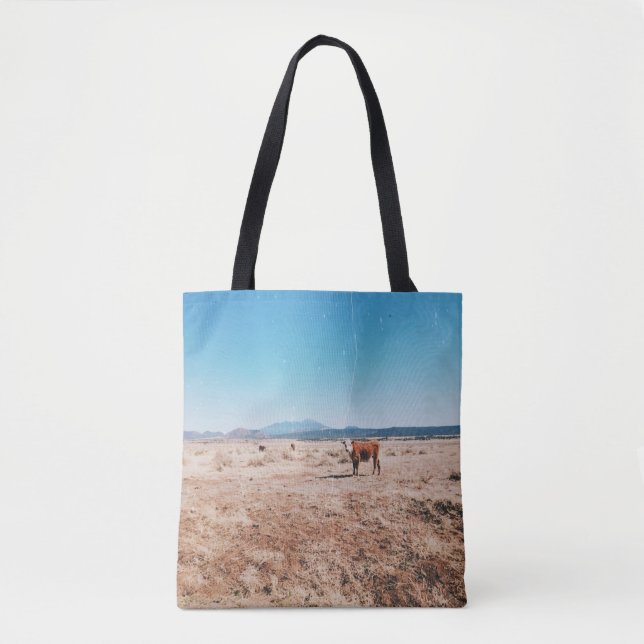 Desert Cow Tote Bag (Front)