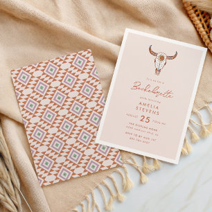 Desert Cowgirl Bachelorette Party Invitation