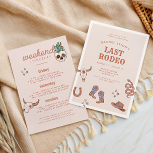 Desert Cowgirl Bachelorette Weekend Invitation