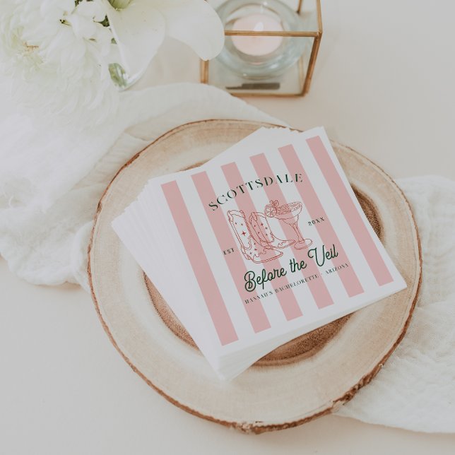 Desert Cowgirl Country Club | Bachelorette  Napkin (Creator Uploaded)