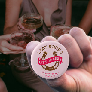 Desert Cowgirl Last Rodeo Bachelorette Party 3 Cm Round Badge