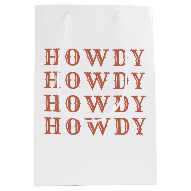 Desert Cowgirl Last Rodeo Medium Gift Bag (Front)